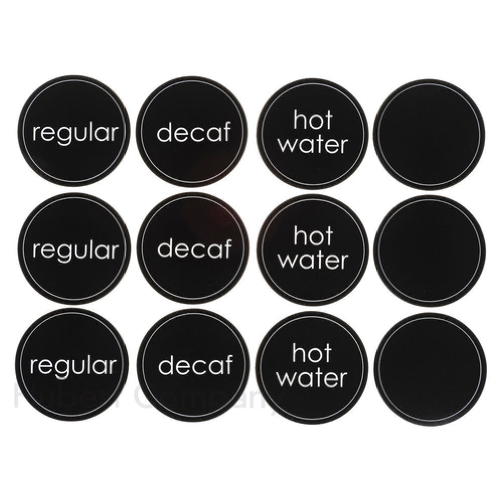 Hubert 11212 - Hot Beverage Cling-It™ Set, 12-piece, 2-1/2" Dia.