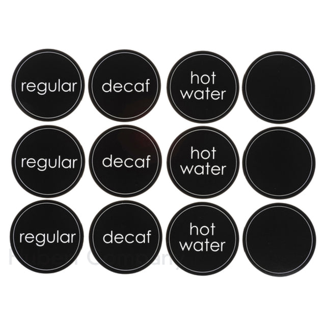 Hubert 11212 - Hot Beverage Cling-It™ Set, 12-piece, 2-1/2" Dia.