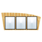 Hubert 79432 - Menu Board, 3-pocket, Wall-mount