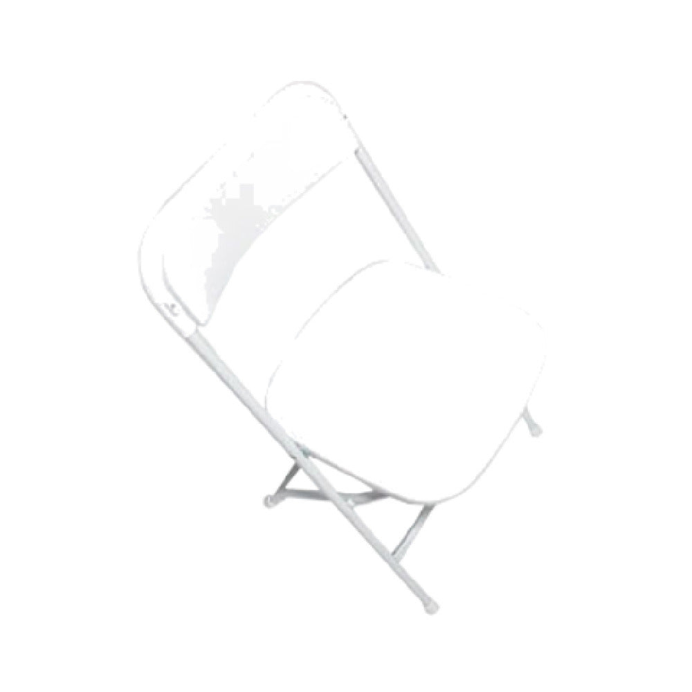 Forbes Industries C600WWH/WH EventXpress™ Folding Chair Wedding White Plastic Formed Back & Seat