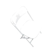 Forbes Industries C600WWH/WH EventXpress™ Folding Chair Wedding White Plastic Formed Back & Seat