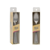 CAC China 2108-03 Pearl Dinner Spoon 7 1/4" 18/0 Stainless Steel High Weight