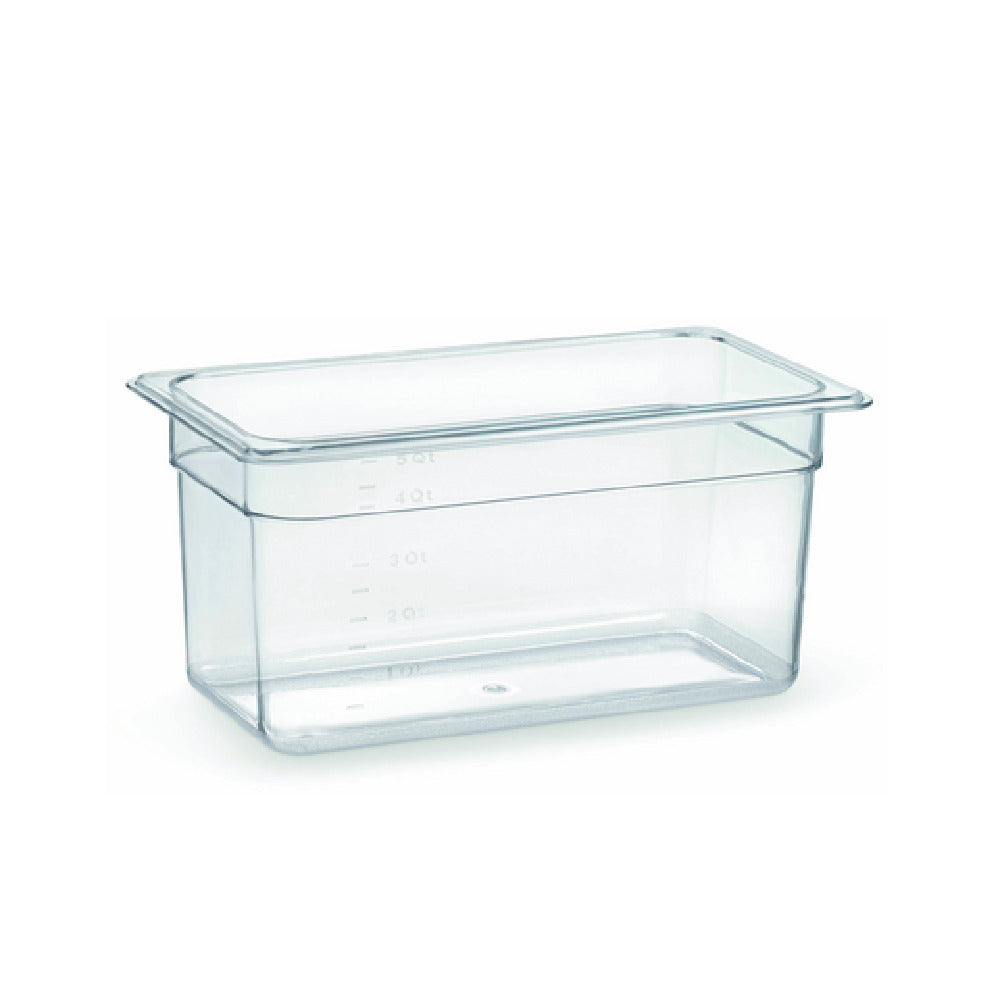 Hubert 41341 - Hubert® Cold Food Pan, 12-4/5"L X 6-15/16"W X 6"D, Third-size
