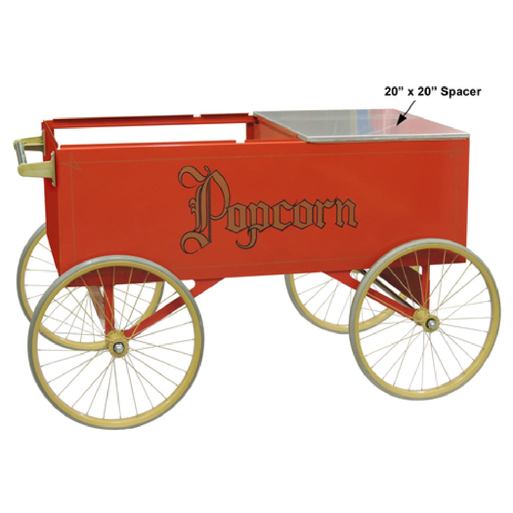 Gold Medal 2129 - Gay 90s Popcorn Wagon, Steerable, 56-1/2"W X 25-5/8" D X 31-1/2"H