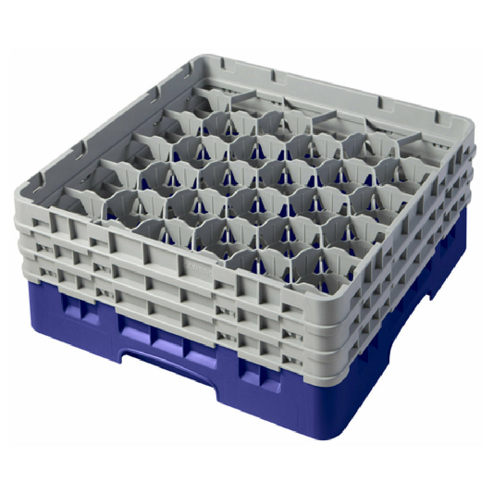 Cambro 30S638186 Camrack® Glass Rack With (3) Soft Gray Extenders Full Size