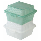 GET Enterprises EC-08-1-CL G.E.T Food Container 5"L X 5"W X 3-1/4"H Single Entree