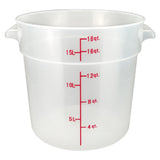 Winco PTRC-18 Storage Container 18 Qt. 12.25" X 14.13" X 12"H