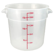 Winco PTRC-18 Storage Container 18 Qt. 12.25" X 14.13" X 12"H