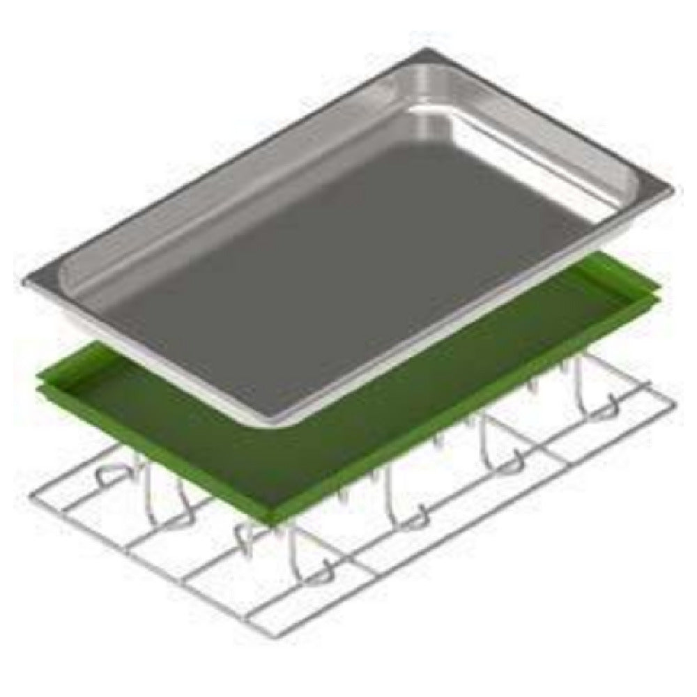 Tecnoeka EKAPANSTRKITGN11 Starter Pan Kit GN 1/1 Hotel Pan Size Consists Of: (1) Each KPG AISI 304 Vertical Cooking Grid For (8) Chickens
