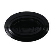 CAC China TG-51-BLK Tango Platter 15-3/4"L X 11"W X 1-1/2"H Oval