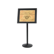 Aarco P-5BK Broadcaster Display Stand 24" X 20" Frame (22-1/2" X 17-1/2" Inside Dimension)