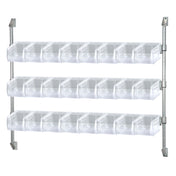 Quantum CAN-34-48BH-230CL Cantilever Bin Holder Post Wall Mount 48"W X 10-7/8"D X 34"H