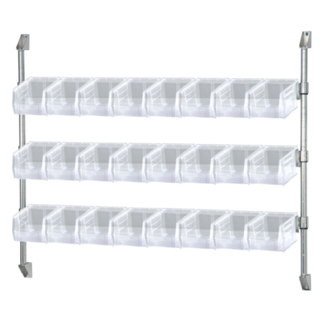 Quantum CAN-34-48BH-230CL Cantilever Bin Holder Post Wall Mount 48"W X 10-7/8"D X 34"H
