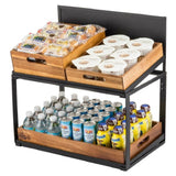 TableCraft Products 11000 - Tiered Display, 21-1/2" X 13-1/2" X 22-1/4", 2-tier