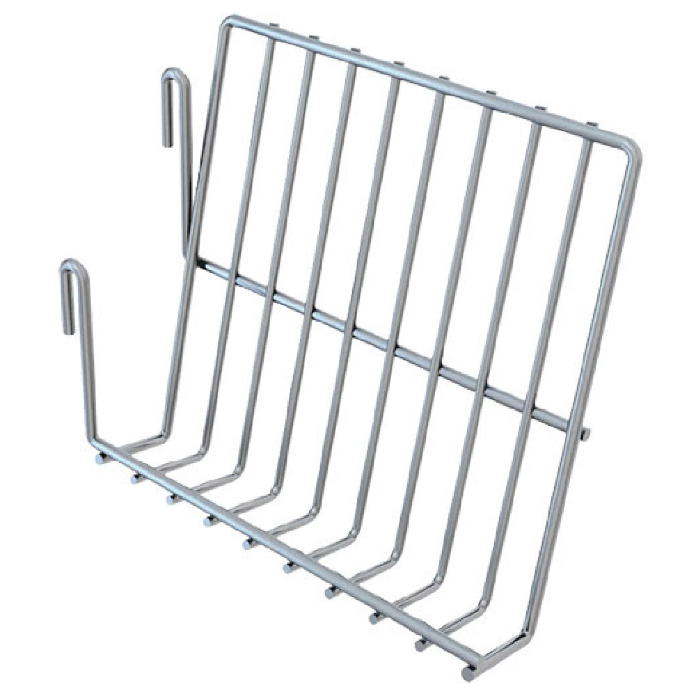 Quantum SG-BH29P Store Grid Book Holder 8"W Green Epoxy Antimicrobial Finish