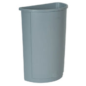Rubbermaid FG352000GRAY Untouchable® Container Half Round 21 Gallon