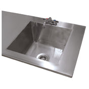 Advance Tabco TA-11P Sink Welded Into Table Top 20"W X 24"D X 14" Deep Bowl Includes Faucet