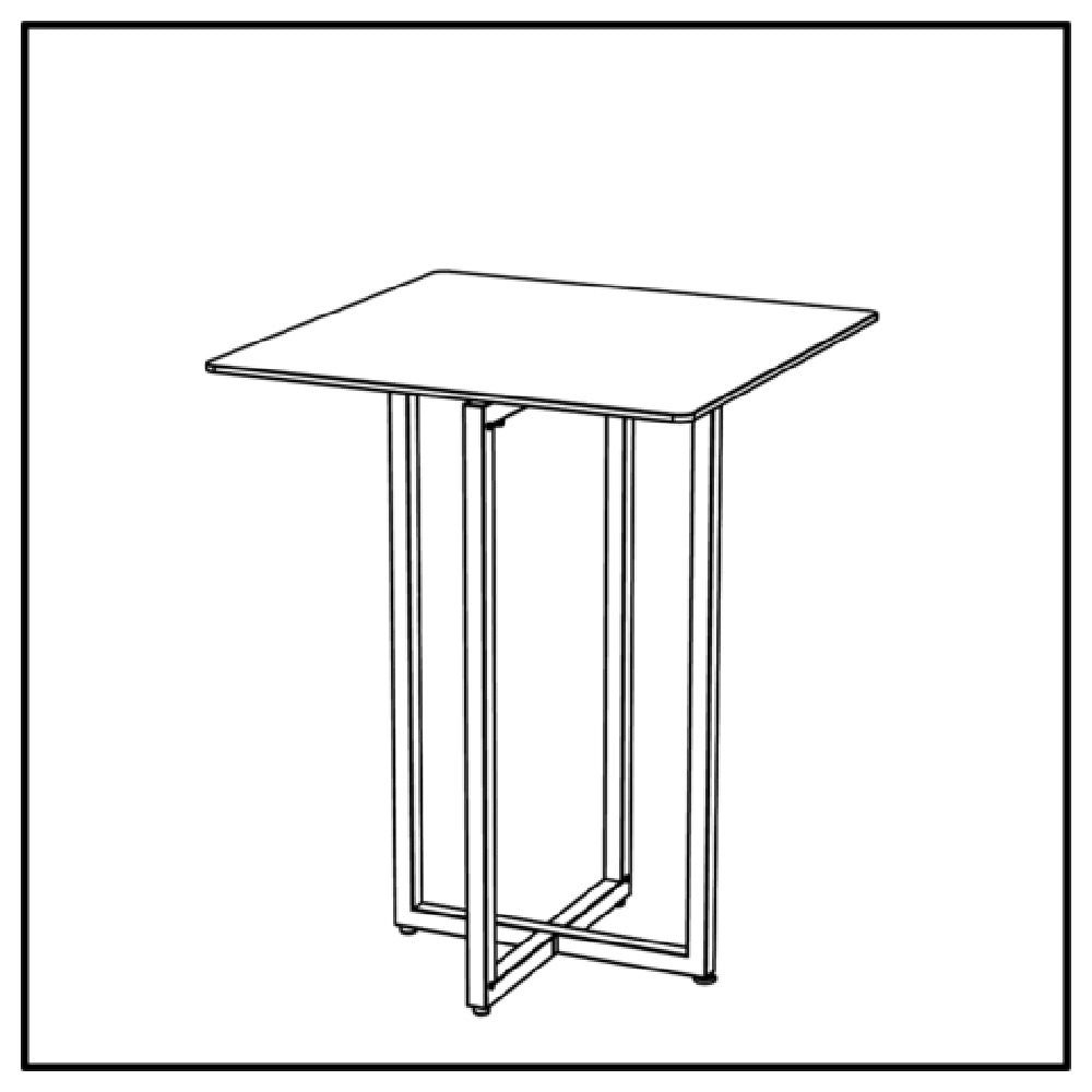 BauscherHepp VE-24011 Venta® Foldable Table Base Made In Steel With Powder-coating