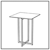 BauscherHepp VE-24011 Venta® Foldable Table Base Made In Steel With Powder-coating