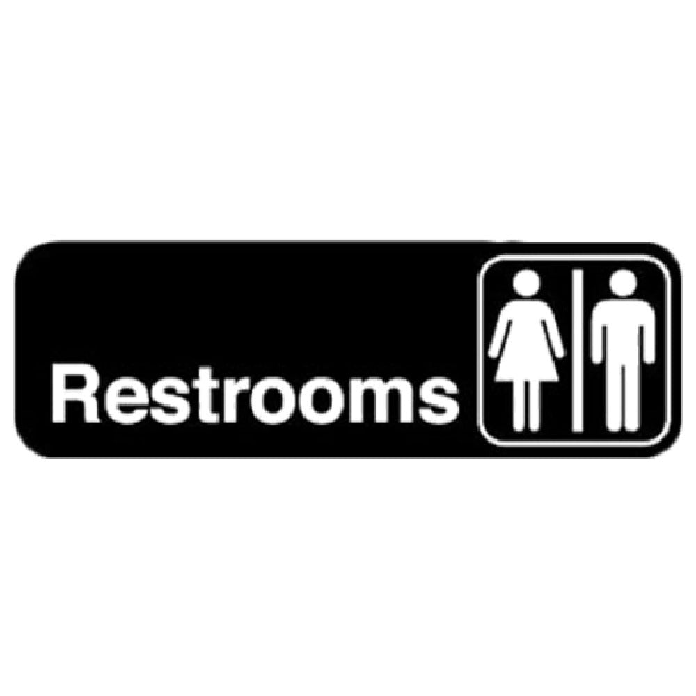 Royal ROY 394517 - Sign, 3" X 9", "Restrooms"