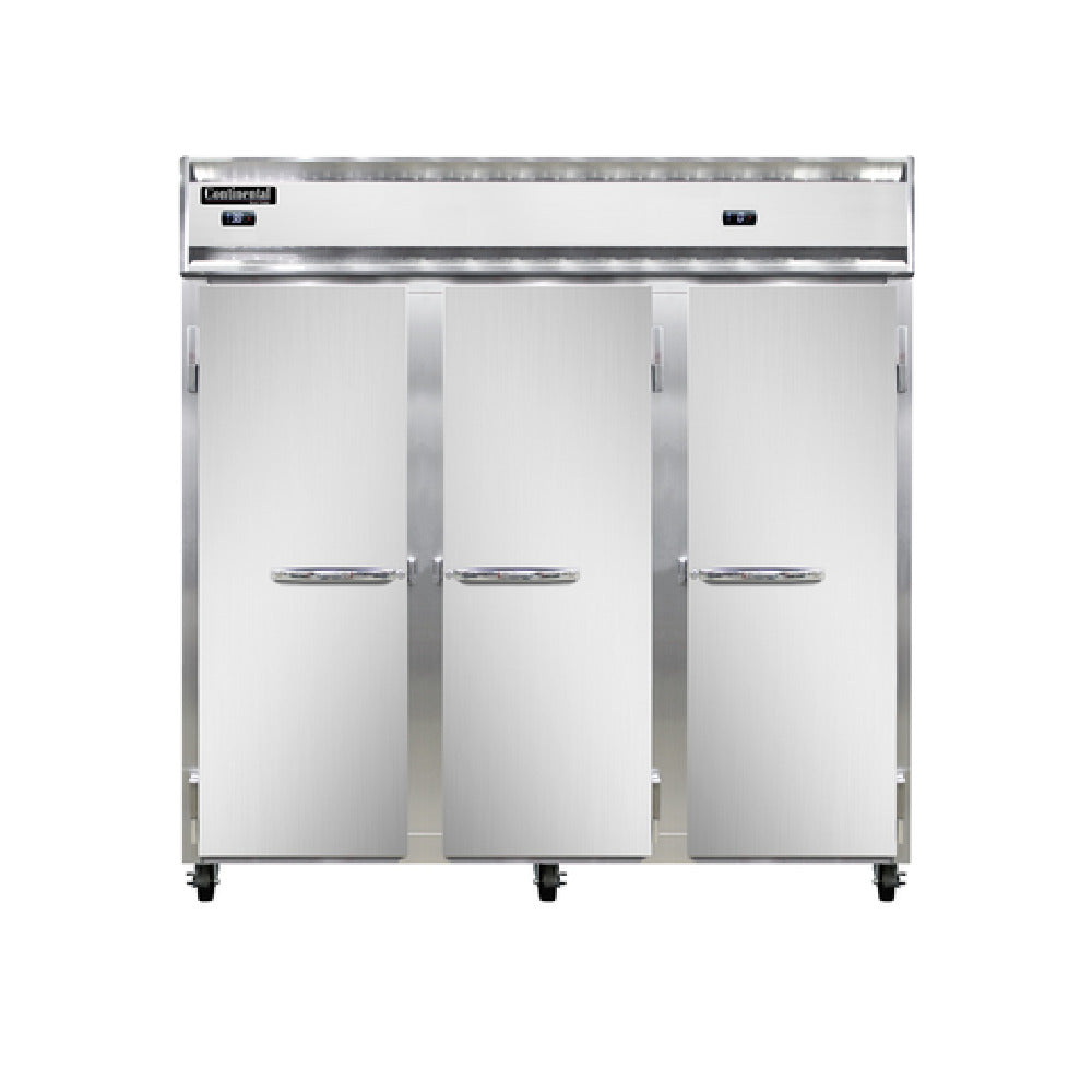 Continental Refrigerator 3RFFN Refrigerator/Freezer Reach-in Three-section