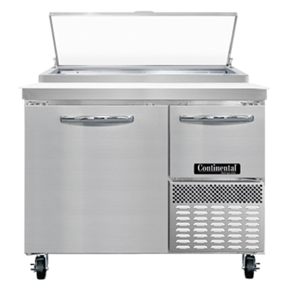 Continental Refrigerator PA43N Pizza Prep Table 43"W One-section
