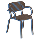 Emuamericas, Llc E640-16 - Mom Stacking Armchair, Outdoor/indoor, Solid Steel Cut-out Style Back And Seat