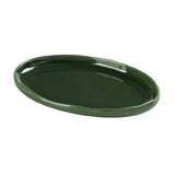 Yanco GG-214 Green Gem Plate 14-1/2"W X 9-1/2"D X 1-1/2"H Oval
