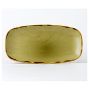 Arc Cardinal HG298 Dudson Harvest Green Oblong Tray (L:11.75'' X W:6.0'') Vitrified Ceramic