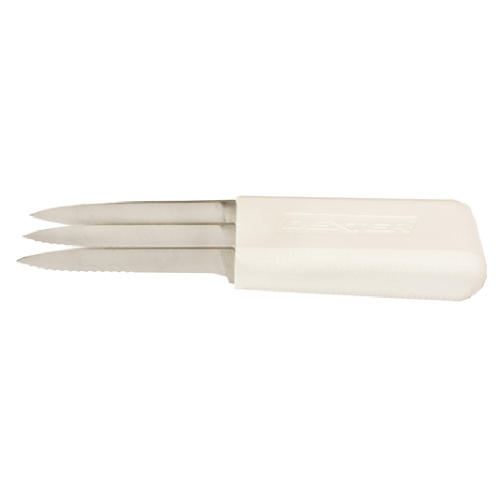 Dexter 15753 Sani-Safe® (S104SCV-3) Bread Scoring Knife (3) 3-1/4" Blades Scalloped Edge