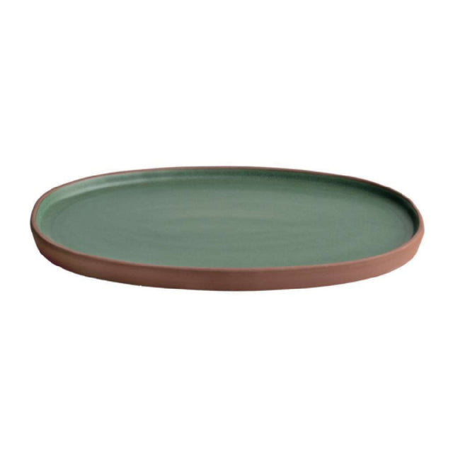 Arc Cardinal FP752 Maria Portugal Terracota Terra Green Tray (L:11.5'' X W:7.5'')