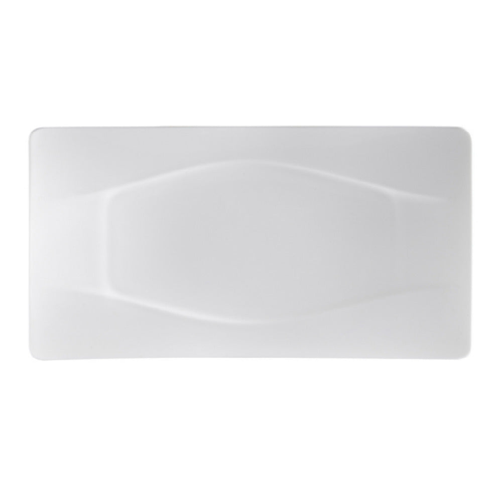 CAC China MDN-51 Modern Platter 15-1/2"L X 8-1/4"W X 1-1/4"H Rectangular