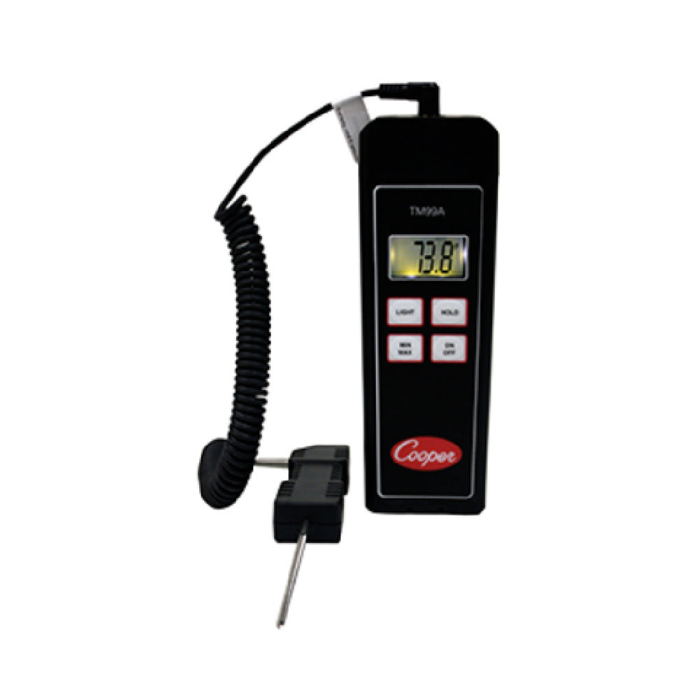 Cooper Atkins TM99A Thermistor Temperature Tester Single Zone Digital With Model 1075 Probe And Case