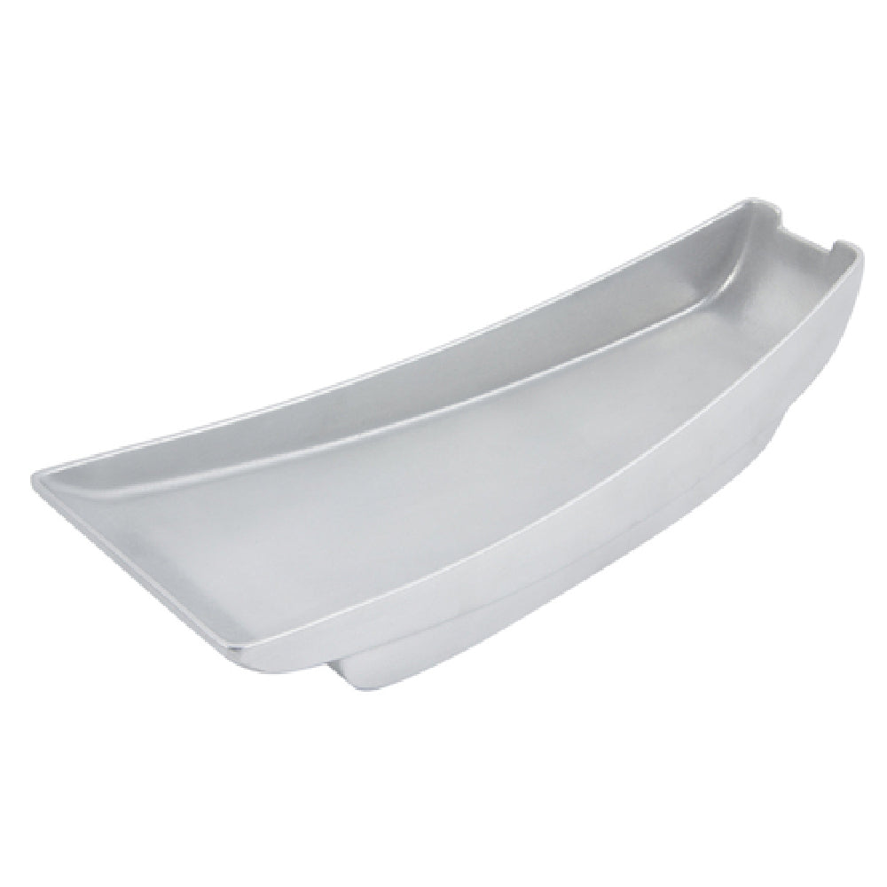 Bon Chef 70063 Futura2 Gondola Platter 20" L X 8" W X 4-1/2" H Aluminum With Pewter-Glo Finish
