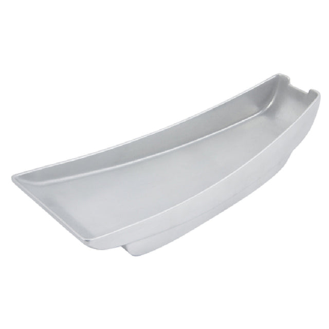 Bon Chef 70063 Futura2 Gondola Platter 20" L X 8" W X 4-1/2" H Aluminum With Pewter-Glo Finish