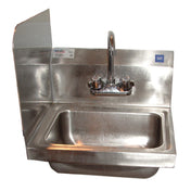 Winholt WS-HS-1410-5-F-LSS Hand Sink Wall Mount Left Welded Sidesplash