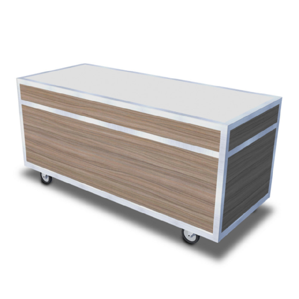 Forbes Industries 5010-F73-SS Action Station 6' Foss Panels Three-sided Cabinet