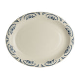 Steelite HL2615035 - Narrow Rim Oval Platter, 13.75" X 11.25", American Rose