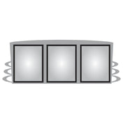 Hubert 56871 - Menu Board, 3-pocket, Wall-mount