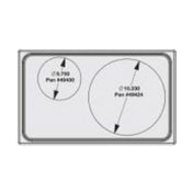 Vollrath 8242416 Miramar™ Single Size Template For Miramar™ Cookware Stainless Steel Satin Edge
