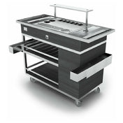 Forbes Industries F35-5515 Mixology Cart Foss Elite 58"L X 24"W X 40"H