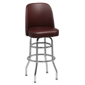 Royal ROY 7722 BRN - Bucket Bar Stool, High Back, Heavy Foam Padded Waterfall Seat