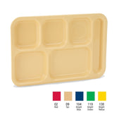 Vollrath 2615-104 School Compartment Tray Rectangular 13-3/4"W X 9-3/4"D