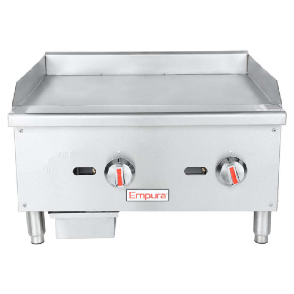 Empura EGG-24S - Standard Duty Gas Griddle, Natural Gas, 23-3/4"W X 24-7/8"D X 15-3/8"H
