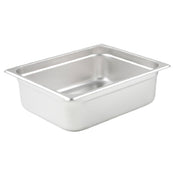 Winco SPJP-204 Steam Table Pan 1/2 Size 10-3/8" X 12-3/4" X 4" Deep
