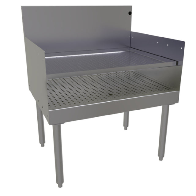 Glastender RDBB-30 Recessed Drainboard Free Standing 30"W X 24"D (depth To Match 24" Deep Units Without Speed Rail)