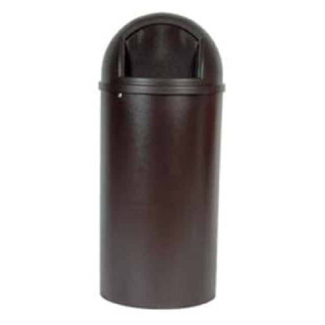 Rubbermaid FG816088BRN Marshal® Classic Container 15 Gallon 15-3/8" Dia. X 36-1/2"H