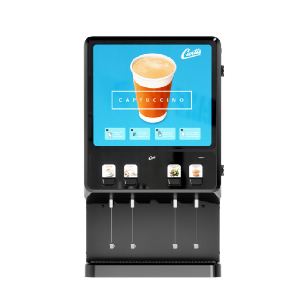 Curtis PCNG4800 | 1360102276 - Premium Cappuccino Next Generation Machine, (4) Station Dispenser With Hot Water
