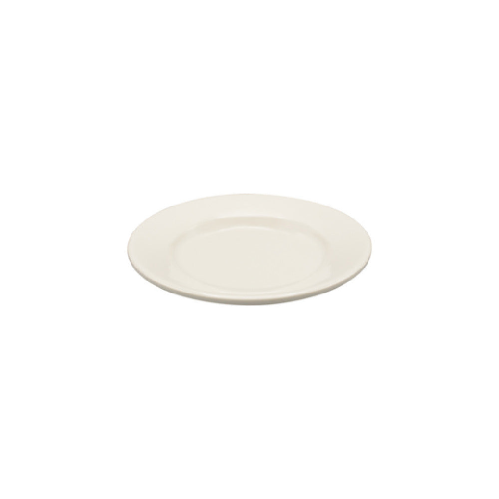 CAC China MLDRE-6 Dwight Plate 6.5"W X 6.5"D X 0.75"H Rolled Edge(Sold By Case)