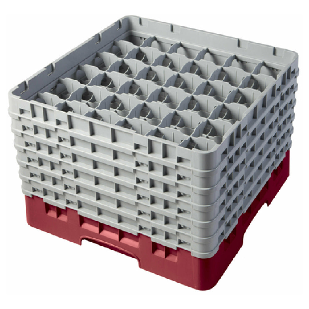 Cambro 36S1114416 Camrack® Glass Rack With (6) Soft Gray Extenders Full Size